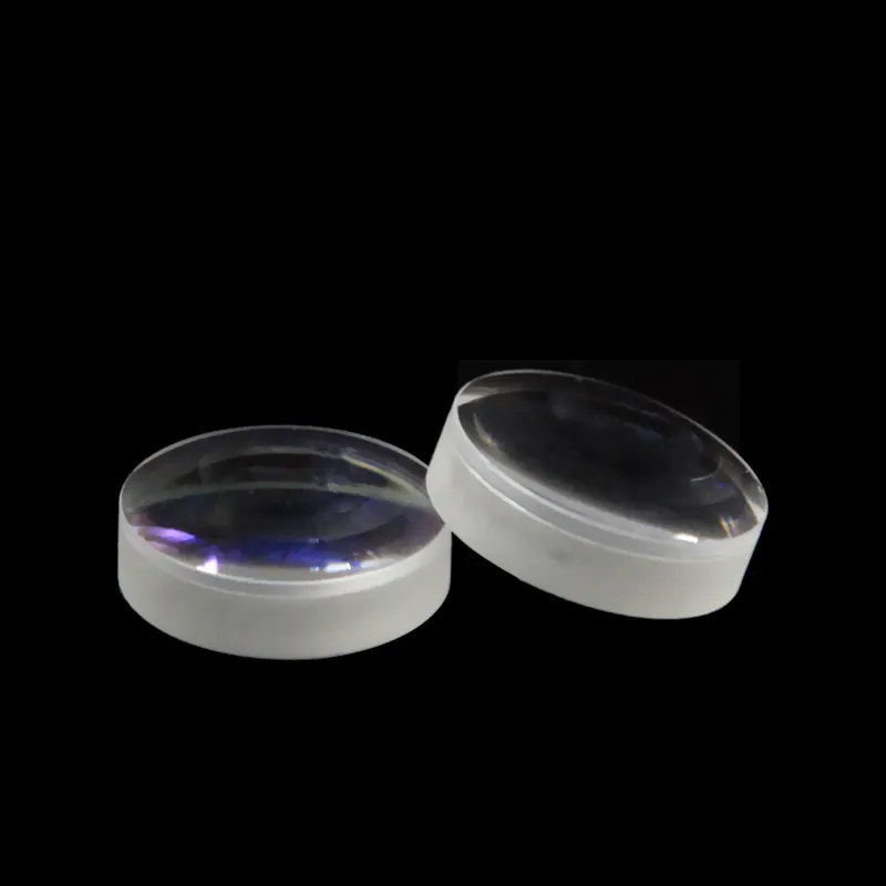 Großhandel 22mm optisches Glas poliert bk7 k9 H-LAF53 H-ZF7L sphärische Linsen achromat ische Dublett linsen