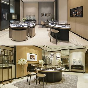 Gabinete de MDF de diseño moderno de alta calidad para relojes y joyas Vitrina de vidrio al por mayor personalizada para uso en centros comerciales y hoteles - Product Image 4