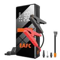 Démarreur et pompe à air EAFC 1200A 8000mAh 4L essence 2L diesel avec LED pour voiture, SUV, camion 12V