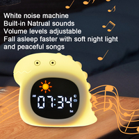 Réveil électronique de voyage alimenté par batterie pour les enfants Réveil lumineux avec fonction de thérapie du sommeil Horloge de sommeil bonne nuit
