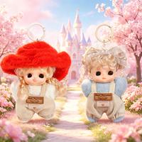 Série Cartoon Annie Baby : Boîtes mystères de poupées en peluche colorées et jouets mignons à suspendre au sac d'école