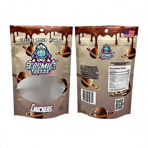 Sachet Doypack Mylar refermable avec fermeture éclair pour emballage cadeau de fruits lyophilisés, chocolats et bonbons, idéal pour les bonbons pour enfants, fabrication OEM - Product Image 4