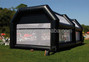 Aire de jeu gonflable d'événements commerciaux et d'expositions, type DroneSoccer, avec tente et obstacles, en PVC, modèle IFUN - Product Image 5