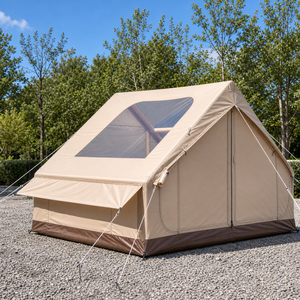 <span class=keywords><strong>Tente</strong></span> <span class=keywords><strong>gonflable</strong></span> avec sol en PVC, <span class=keywords><strong>tente</strong></span> de camping pour 3-4 personnes avec cheminée - Product Image 2