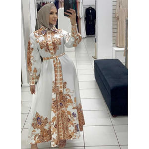 SIPO – robe imprimée à col montant pour femme, Abaya, style musulman, nouveau Design, 2023, EID dubaï - Product Image 3