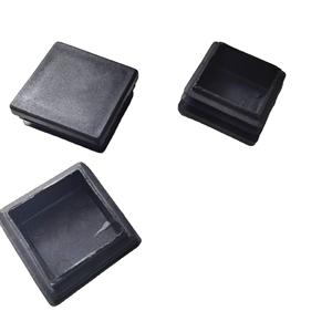 Plastic Square End Caps 40x40mm Anti Slip Furniture Leg Protectors For <b>Table</b> Chair Bed Legs Black - Product Image 2