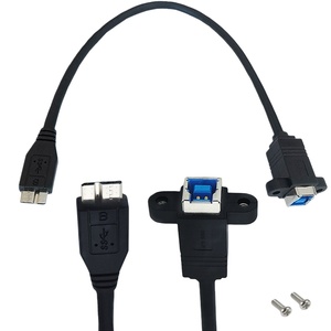 สายเคเบิลอะแดปเตอร์ตัวผู้เป็นตัวยูเอสบี3.0ไมโคร <span class=keywords><strong>B</strong></span> ตัวผู้เป็นตัวเชื่อมพีวีซีสำหรับเครื่องพิมพ์/สแกนเนอร์/คอมพิวเตอร์ - Product Image 1
