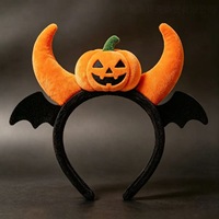 Serre-tête Citrouille Halloween – Accessoire Cheveux Drôle et Mignon pour Cosplay, Déguisement de Fête, Unisexe