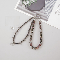 Pendentif queue de poisson brillant avec perles pour bracelet - Accessoire de mode portable en cristal et alliage de zinc pour décoration de téléphone
