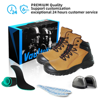 Botas de Seguridad Vaultex Cow de Dos Capas con Relieve, Suela de PU, Puntera de Acero, Botas de Trabajo, Botas de Seguridad para Hombre