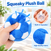 Jouets interactifs pour chiens, balles en peluche qui couinent, ballons de football et de tennis pour chiens de petite et moyenne taille