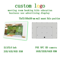 13.3 15.6 pouces écran tactile de bureau intelligent NFC WiFi 4G lumière LED tablette Android affichage numérique annonces affiche affichage pour réunion