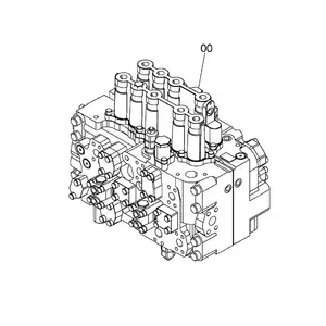 Excavator Hydraulic Parts ZX200-3 ZAX200-3 ZX200-5G Hydraulic Main Control Valve MCV Control Valve 4606144 4398652