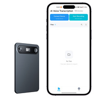 Enregistreur vocal numérique intelligent IA 16 Go avec application, enregistrement audio magnétique pour Plaud Note Pro AI