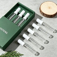 Boîtes d'emballage personnalisées, mini atomiseur portable de luxe, flacons de voyage en verre cylindriques, 1 ml, 2 ml, avec pulvérisateur à brume fine