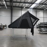 Carpa de Techo Triangular de Aluminio, Carcasa Rígida, Ultra Delgada de 18 cm, Plegable, 150 cm de Altura al Montar, Impermeable, para SUV, OEM