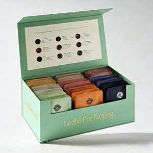 Caja <span class=keywords><strong>de</strong></span> Té Portátil <span class=keywords><strong>de</strong></span> Lujo al por Mayor, Caja <span class=keywords><strong>de</strong></span> Cartón para Empacar Bolsitas <span class=keywords><strong>de</strong></span> Té, Empaque <span class=keywords><strong>de</strong></span> Té con Diseño Personalizado - Product Image 5