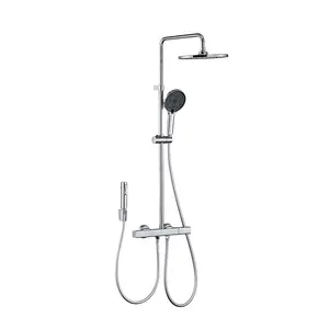 Xu Hướng Thiết Kế Bốn Chức Năng 10 Inch Top Shower Với Massage Cầm Tay Vòi Hoa Sen Treo Tường Chrome Dài Hiện Đại Phòng Tắm Vòi Sen Fauc