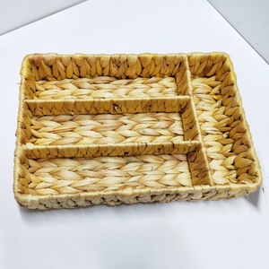 Rattan <b>Storage</b> <b>Basket</b> Rectangle Compartmentalized Eco Friendly Household Desktop Organizer Weaved <b>Basket</b> Frame RD235034 - Product Image 5