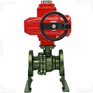 Vente de liquidation B2B COVNA Système d'irrigation goutte à goutte Vanne à bille à bride actionnée électriquement AC pour la régulation du débit de fluides industriels - Product Image 3