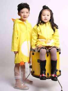 Pingüino poliéster niños capa de lluvia al aire libre impermeable niños Poncho ligero Pu impermeable para bebé de jardín de infantes - Product Image 2