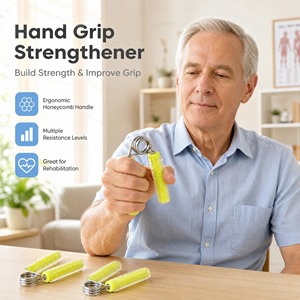 A type spring hand grip with transparent cover for hand strength rehabilitation training suitable for sports use - Product Image 5