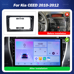 Vente en gros de supports de fixation pour voiture Offre Spéciale pour 2010-2012 / 2006-2009 <span class=keywords><strong>Kia</strong></span> <span class=keywords><strong>CEED</strong></span> 9 pouces cadre d'autoradio cadre stéréo de voiture - Product Image 6