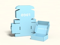 Boîtes postales d'expédition en carton ondulé avec logo personnalisé modèle 3 D gratuit UV Avantage Papier Carton Emballage