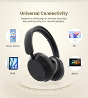 Casque sans fil circum-auriculaire QCC3084 à prix compétitif avec indicateur LED USB-C 5.4, ANC, son stéréo Hi-Fi, basses profondes et autonomie de 35 heures