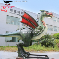 Statue de jardin robot dragon décor grandeur nature robot dragon à vendre