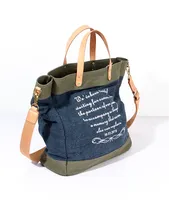 Sac fourre-tout en toile personnalisable avec motif de lettres, grande capacité, à porter à la main ou à l'épaule, idéal pour les trajets quotidiens et les courses