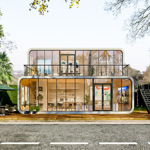 Maison de conteneur préfabriquée en acier de luxe de 20 pieds Cabane de pomme modulaire mobile/hôtel de <span class=keywords><strong>plage</strong></span>/chez l'habitant/centre de villégiature - Product Image 4