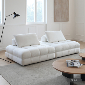 Gran cuadrado nordico minimalista 1 plaza <span class=keywords><strong>sofa</strong></span> de suelo moderno tela de lino solo <span class=keywords><strong>perezoso</strong></span> conjunto de <span class=keywords><strong>Sofa</strong></span> seccional Modular - Product Image 5