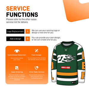 <span class=keywords><strong>Maillot</strong></span> de <span class=keywords><strong>hockey</strong></span> <span class=keywords><strong>sur</strong></span> <span class=keywords><strong>glace</strong></span> personnalisé en tissu mesh 100% polyester respirant avec logo brodé et sublimation - Product Image 4
