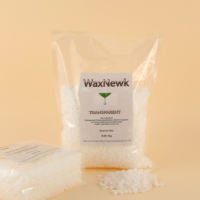 WaxNewK lilin transparan 1000g 1kg, hipoalergenik bening Rosin bebas lilin tubuh sensitif kulit depilator suhu rendah manik-manik lilin keras