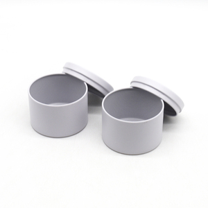 Chất lượng cao đầy đủ màu trắng nhỏ container rỗng 4oz liền mạch vòng lon thiếc cho nến - Product Image 3