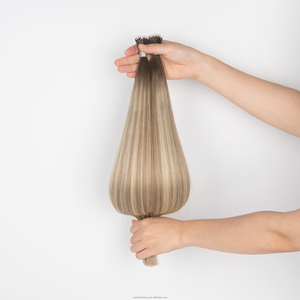 Extensions de cheveux Yuanzhen de haute qualité à pointe en K, extensions de cheveux russes à double trame avec pointe en V, extensions de cheveux à pointe plate en kératine - Product Image 3