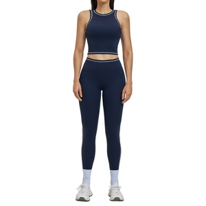 Nuevo Conjunto de Yoga de Primavera, Color <span class=keywords><strong>Nude</strong></span>, Ajustado, Antideslizante, Transpirable, de 2 Piezas, para Correr al Aire Libre y Hacer Ejercicio, Modelo 3562 - Product Image 5