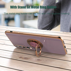 เคสโทรศัพท์แบบมีแหวนสำหรับ Xiaomi <span class=keywords><strong>Mi</strong></span> 10 <span class=keywords><strong>Lite</strong></span> Redmi Note 10 Pro Max 10Pro Note10  วัสดุซิลิโคนนุ่ม ป้องกันได้เต็มรูปแบบ พร้อมขาตั้งในตัว - Product Image 6