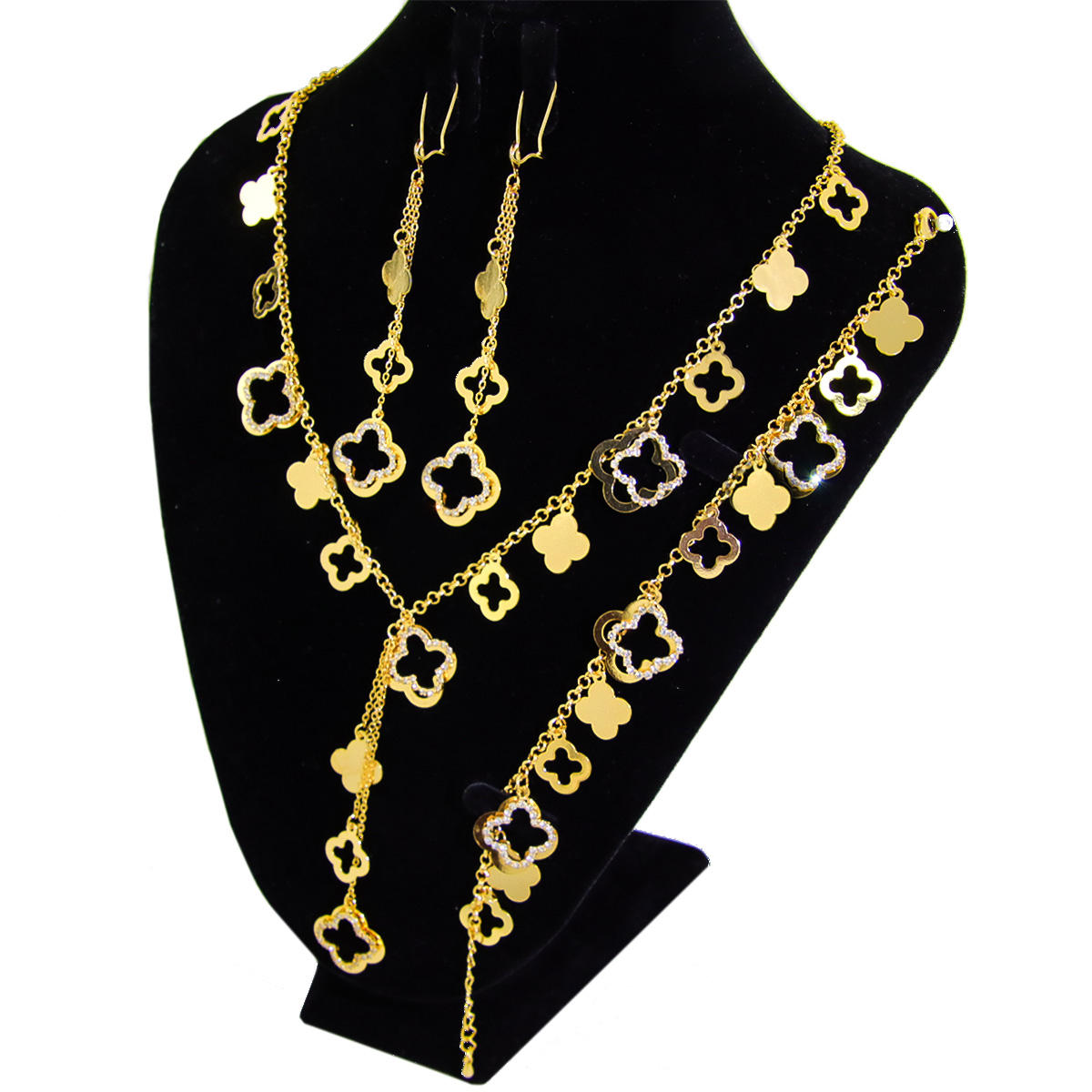 Gold Four-leaf clover