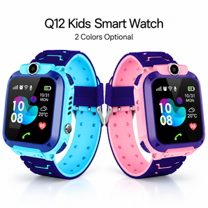 Montre connectée Android 2G Q12 pour enfants avec suivi SIM LBS, SOS, caméra, étanche IP67, écran 1,44 pouces, garçons et filles - Product Image 1