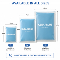 Sacs Ziploc en Poly LDPE Recyclé, Pochettes Givrées pour Vêtements, Emballage et Expédition