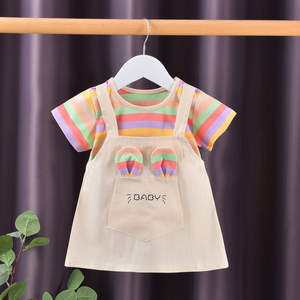 2025 Baby Kleidung Set Cartoon Outfit Kleinkind Mädchen Rock Set Sommer Stil Mädchen 1 5 Jahre Süße Regenbogen Kinder Kleidung - Product Image 5