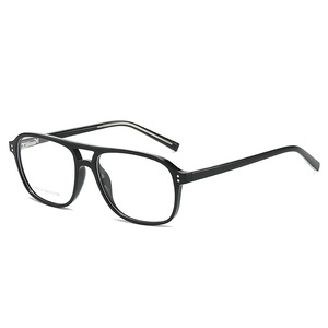Montures de lunettes rétro classiques carrées TR90 à <span class=keywords><strong>double</strong></span> pont, grandes montures, pour femmes et hommes, très vendues - Product Image 3
