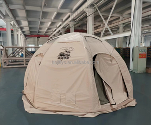 Tente dôme gonflable à ouverture automatique rapide, pour 2-3 personnes, en tissu Oxford monocouche, adaptée aux quatre saisons, type « cave » à une chambre. - Product Image 2