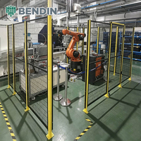 Valla de Seguridad para Robots Galvanizada por Inmersión en Caliente, Protector de Máquinas de Acero con Bajo Contenido de Carbono para Protección de Equipos de Automatización Industrial