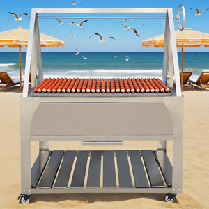 Parrilla de carbón de madera estilo Santa María Argentina moderna con asador Parrilla - Product Image 2