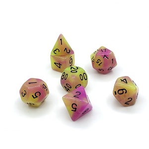 Polyédriques Lueur Dés Mdn Dés Sac D'opp Résine Donjon et Dragon Acrylique MDN Jeux 16mm <span class=keywords><strong>10</strong></span> Garanti 4-20sides CN;GUA Rond YSA-4 - Product Image 3