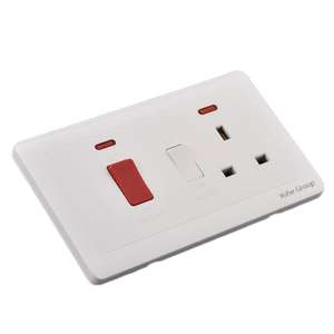 Interrupteur mural, unité de commande d'appareils de cuisine, interrupteur et prise murale bipolaire 13A - Product Image 6