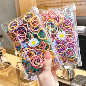 Cent élastiques pour cheveux d'enfants, attaches pour cheveux, attaches pour cheveux de filles style coréen, attaches pour cheveux de bébé princesse mignonnes. - Product Image 1